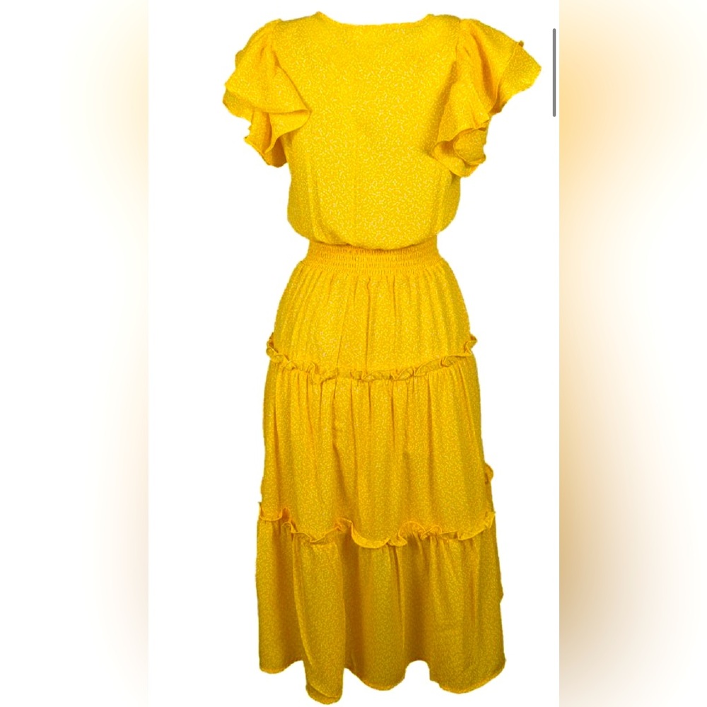 Jessica Simpson ruffle maxi dress ☀️